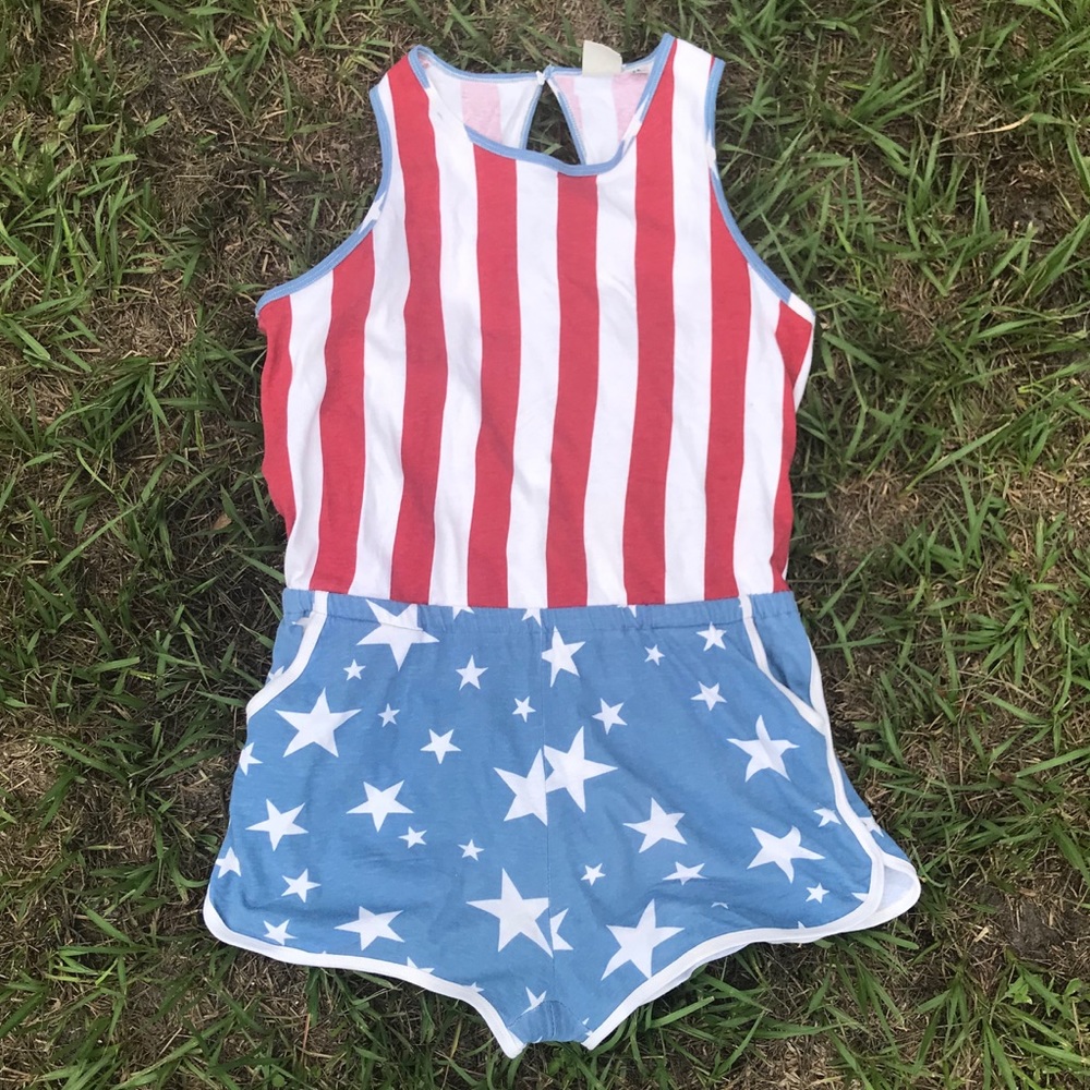 Junk Food Patriotic Romper 🇺🇸✨